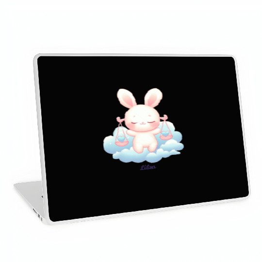 Sweet Bunny Libra Illustration Laptop Skins