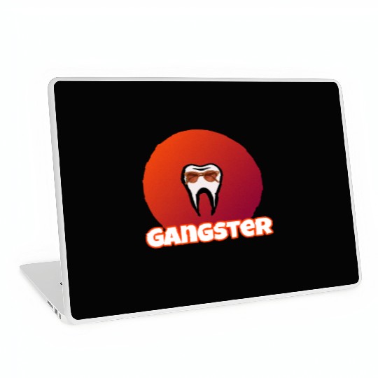 Cool Tooth with Sunglasses Gangster Design Laptop Skins