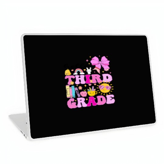 Hello Third Grade, Preppy Back to School Laptop Skins