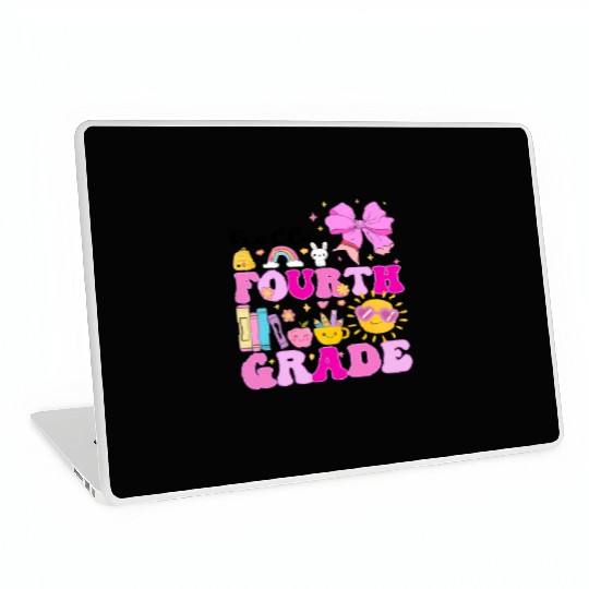 Hello Fourth Grade, Preppy Back to School Laptop Skins
