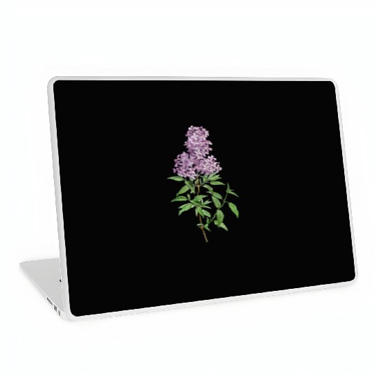 Lavender Bloom Botanical Illustration Laptop Skins