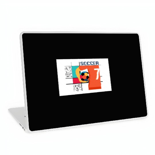Soccer Player with Ball Graphic Laptop Skins