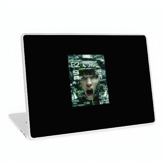 Cyberpunk Digital Scream Laptop Skins