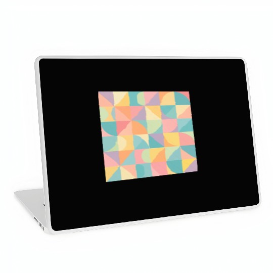 Pastel Geometric Pattern for Modern Apparel Laptop Skins