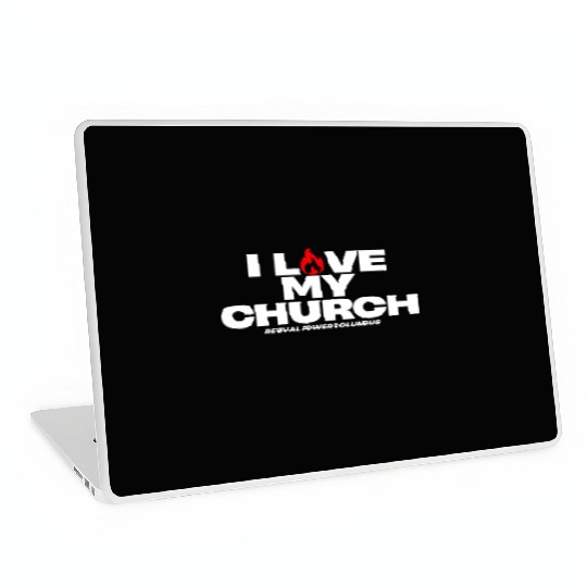 I Love my Church - Red Laptop Skins