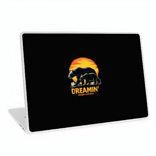 California Dreamin’ – World Cup 2026 Soccer Bear T Laptop Skins