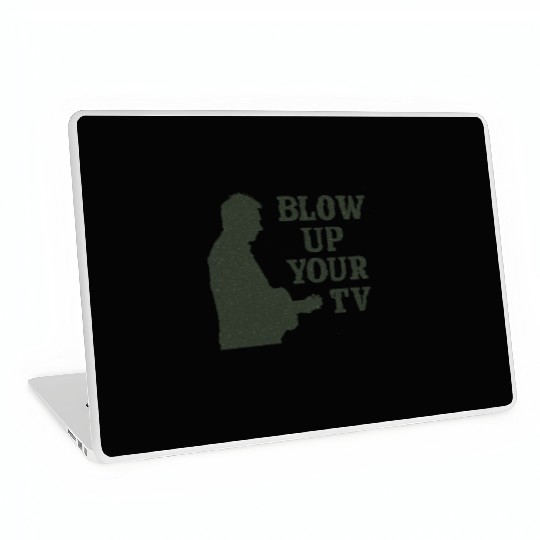 Blow Up Your TV! Dark Green Laptop Skins