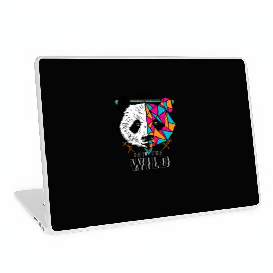 Geometric Panda Into the Wild Laptop Skins