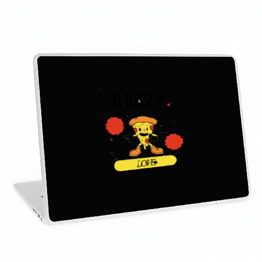 Crazy in Love Pizza – The Happiest Slice Ever  D83C DF55 Laptop Skins
