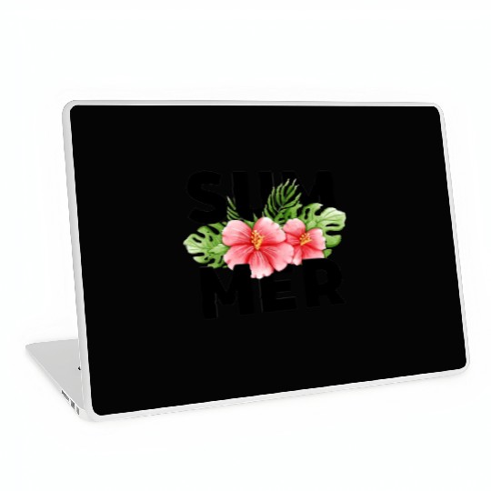 Tropical Hibiscus Summer! Laptop Skins