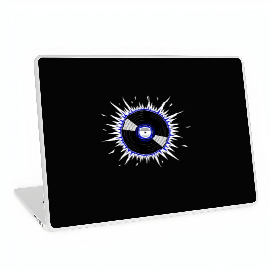 Vinyl Record Starburst Design Laptop Skins