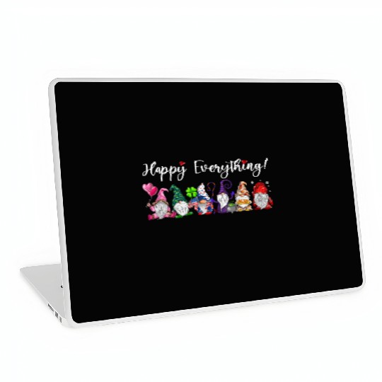 Happy Everything Gnomes Every Seasons All Year Laptop Skins