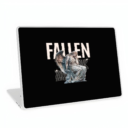 Reflective Angel Sculpture Design Laptop Skins