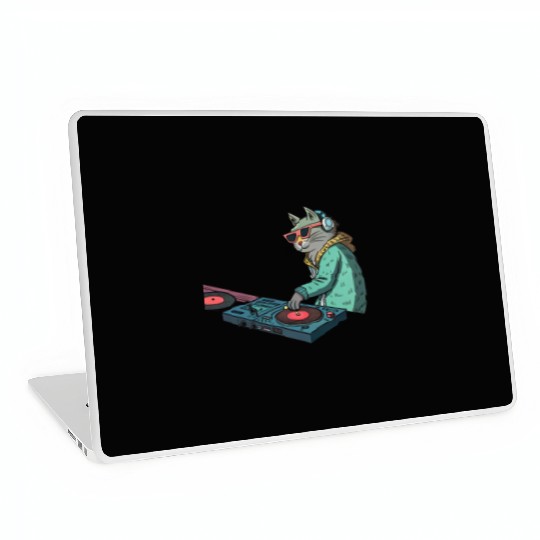 DJ Meow: Beats, Bass & Catitude Laptop Skins