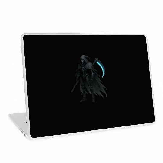 Midnight Warden  Robot  Futuristic Cloak Design Laptop Skins