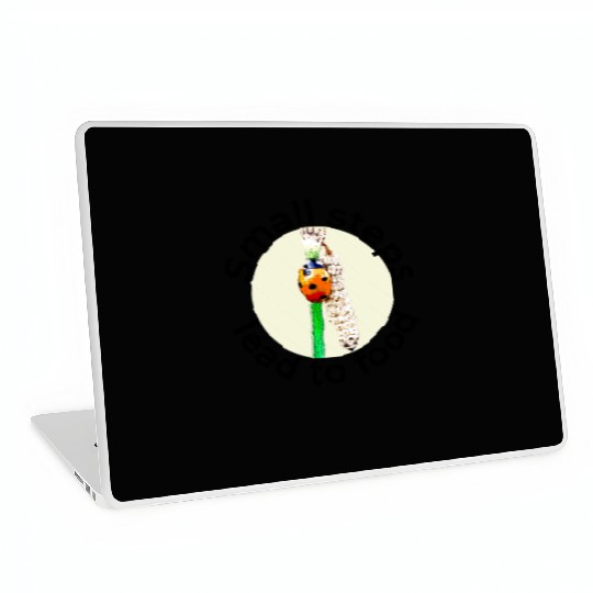 Small Steps Lead to Food – Ladybug Art Laptop Skins