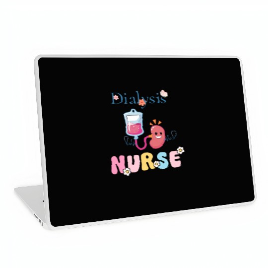 Dialysis Nurse Illustration Laptop Skins