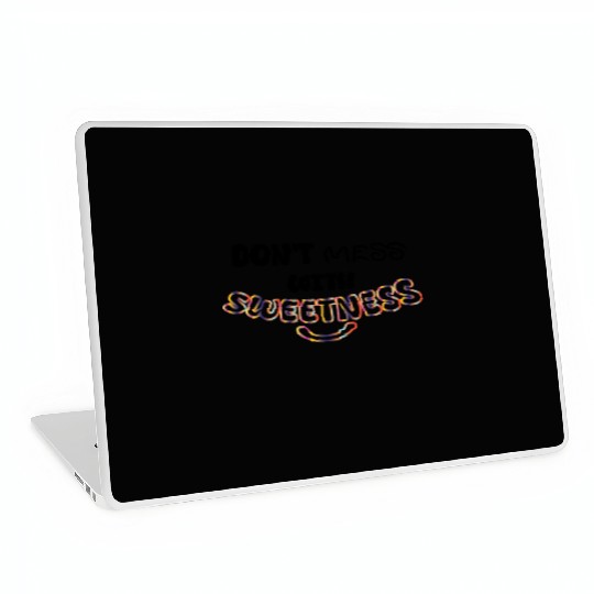 Colorful Sweetness Script Design Laptop Skins