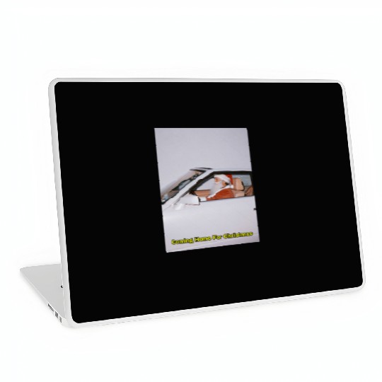 Santa's Joyful Ride Card Design Laptop Skins