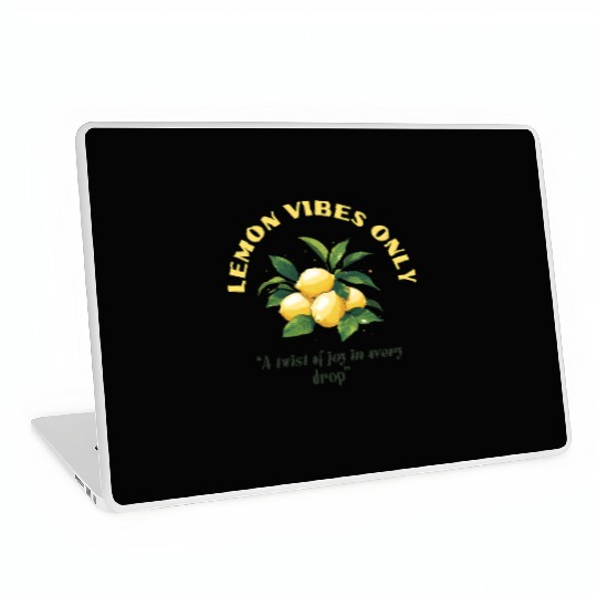 Lemon Vibes Only Laptop Skins