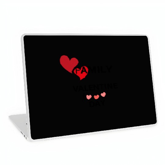 I Love My Family Valentines Day Design Laptop Skins