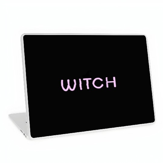 Enchanted Witchcraft Script Design Laptop Skins
