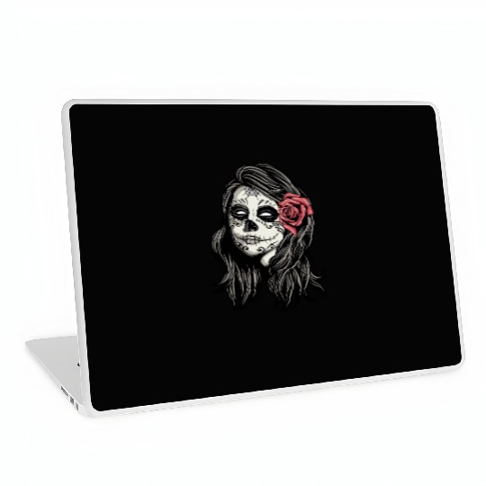Santa Muerte Holy Woman Laptop Skins