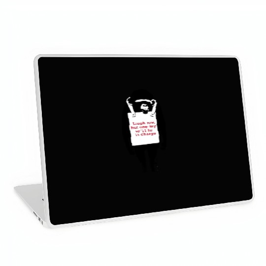 Banksy Laugh Now Monkey Laptop Skins