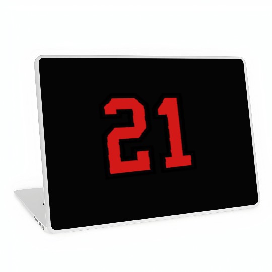 21 sports jersey football number Laptop Skins