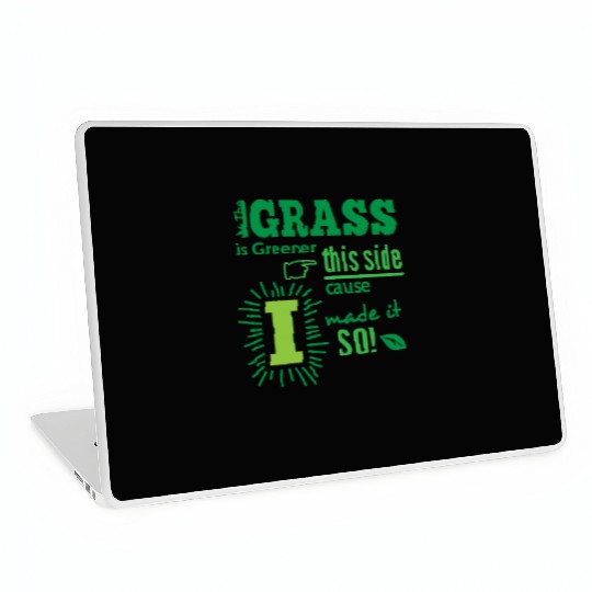 The Grass Is Greener This Side Laptop Skins