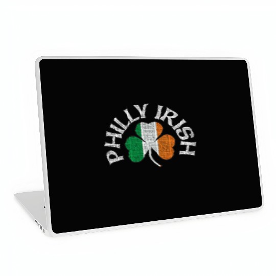 Philly Irish Shamrock Flag Apparel Laptop Skins
