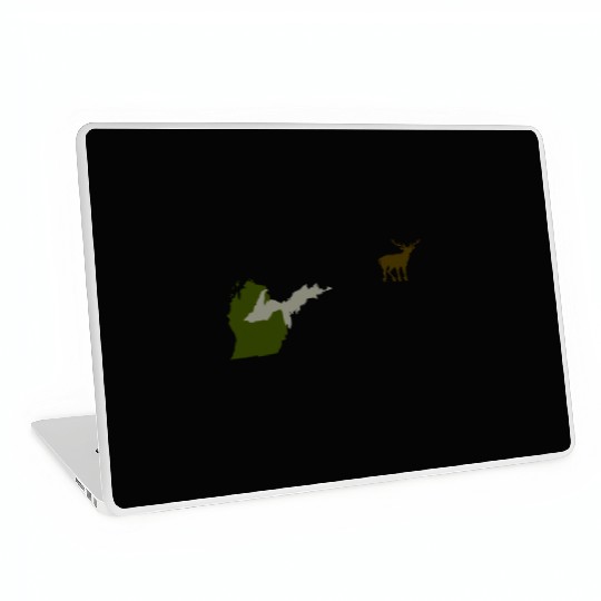 Funny Michigan Yooper Hunting Parody Deer Laptop Skins