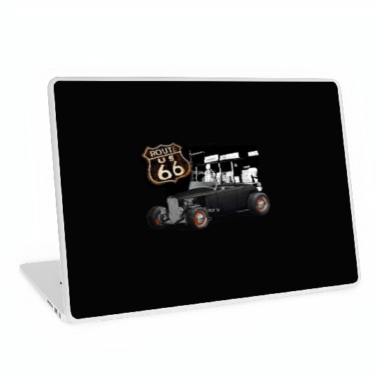 Route 66 1932 Ford Roadster Laptop Skins