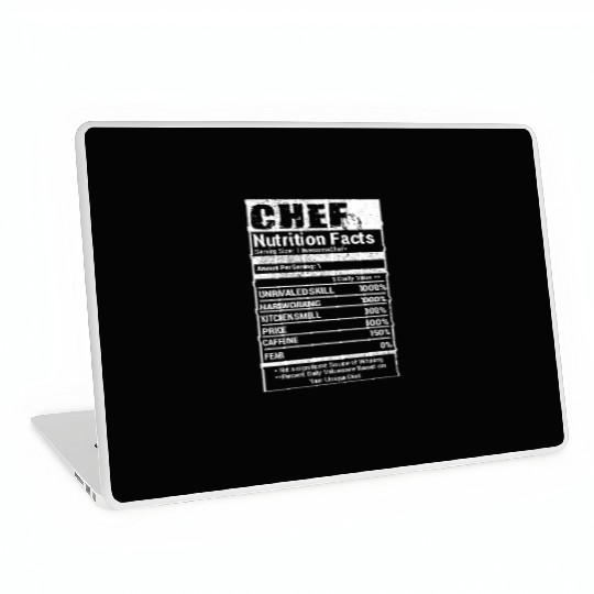 chef, chef funny, chef skull and cleavers, swedish Laptop Skins