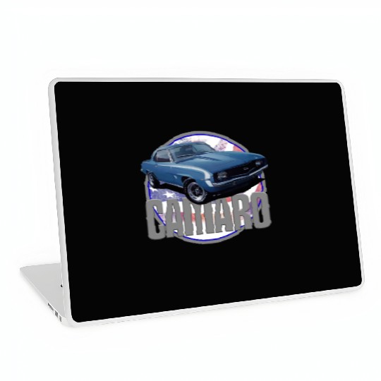 Bold Camaro in Blue Laptop Skins