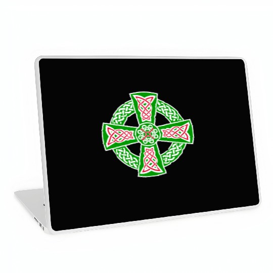 Celtic cross Laptop Skins