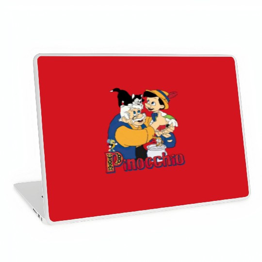 Pinocchio And Geppetto Laptop Skins / Retro 90s Disney Laptop Skins