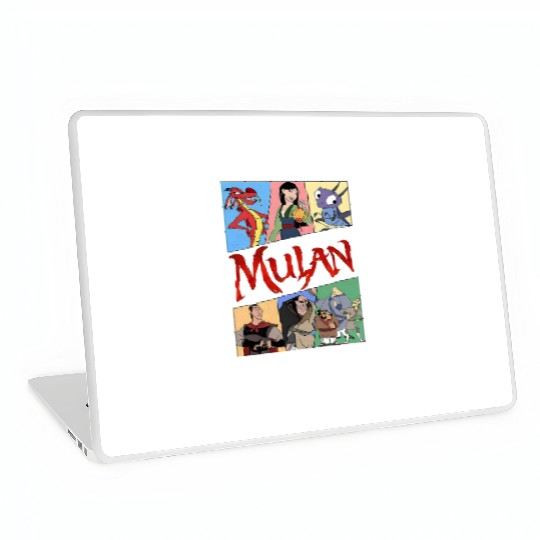 Retro 90s Vintage Disney Mulan Laptop Skins , Cri-Kee ,Shan Yu ,Mushu ,Li Shang