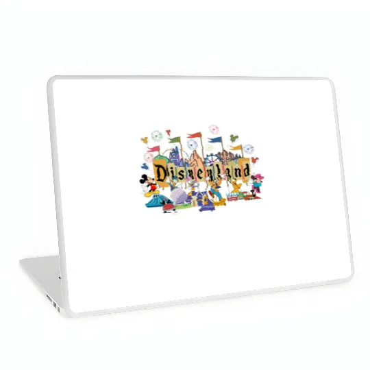 Discover Vintage Disneyland Micky and friends Laptop Skins, Retro Disneyland Est 1955, Disney world trip, Disneyland Laptop Skins