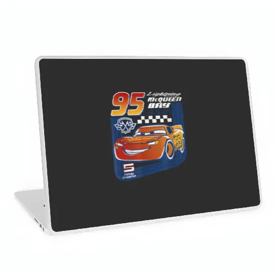 Discover Disney Pixar Cars Lightning McQueen Trading Card Laptop Skins
