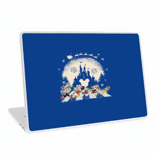 Disney Santa Mickey And Friends Abbey Road Walking Christmas Laptop Skins