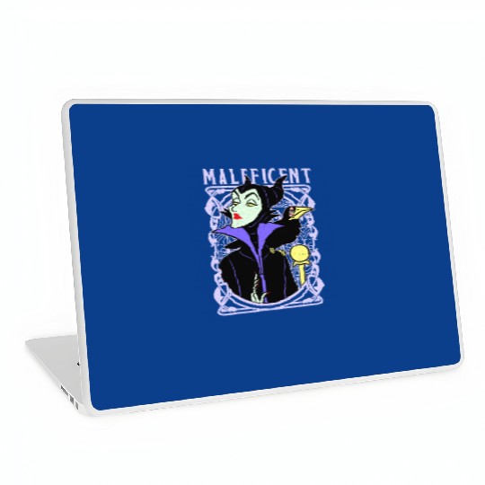 Vintage Disney Villains Sleeping Beauty Maleficent Old School Poster Laptop Skins