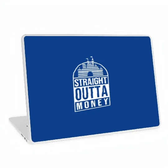 Straight Outta Money Laptop Skins, Funny Dad Laptop Skins, Disney Dad Laptop Skins, Gifts for Dad, Funny Disney World Laptop Skins