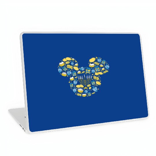 Disney Mickey Mouse Icon Hanukkah Chanukah Dreidel Menorah Laptop Skins