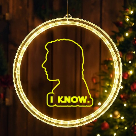 Han Solo - I Know. Design LED Christmas Window Lights