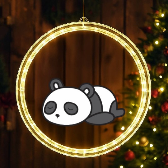 Sleeping Panda LED Christmas Window Lights
