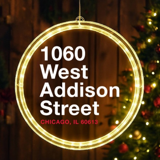 Wrigley Field LED Christmas Window Lights