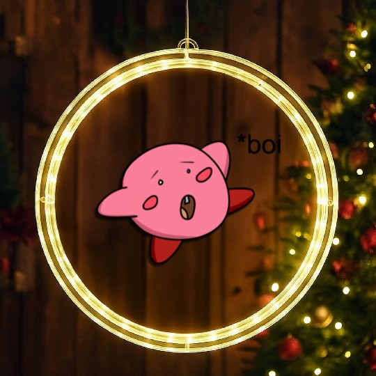 Funny Kirby LED Christmas Window Lights