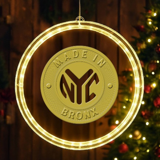 Made In The Bronx Token LED Christmas Window Lights
