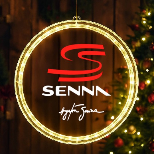 ayrton senna logo LED Christmas Window Lights